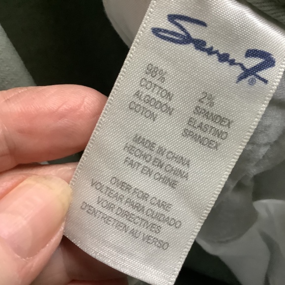 Seven7 Weekend Bermuda Shorts Stretch with Fringe Pale Green Size 2X - Picture 6 of 6